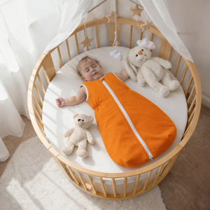 Śpiworek do spania niemowleńcy Pomarańczowy