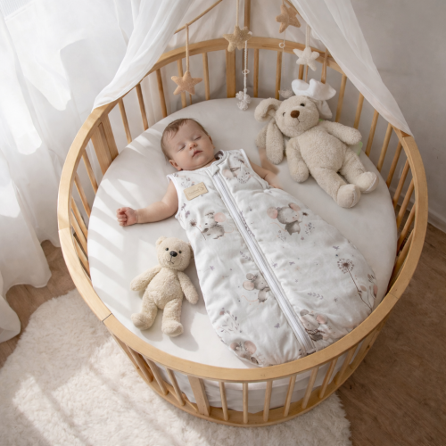 spiworek niemowlecy do spania myszka