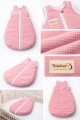 spiworek do spania niemowlecy wafel rozowy1