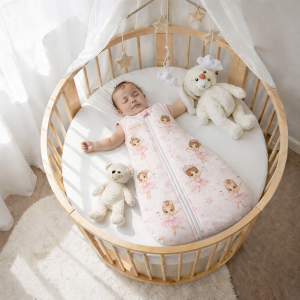 Śpiworek do spania niemowlęcy baletnica różowa