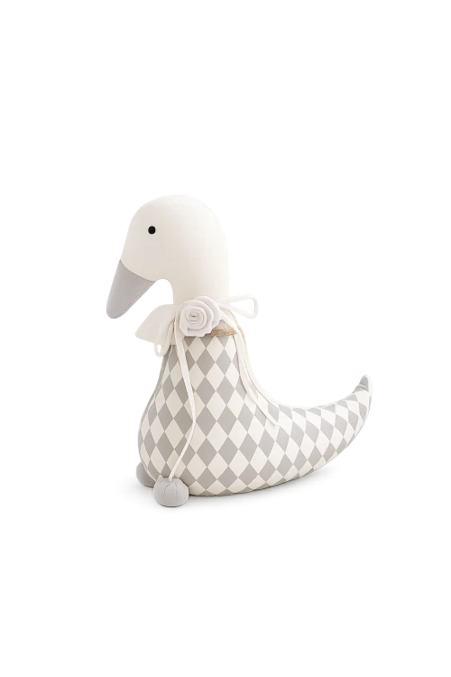 przytulanka ciemno szaro biała patchwork gaska2